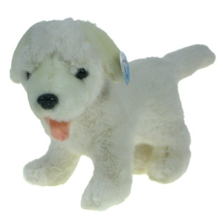 Pluszowe ZOO: Maskotka piesek stojący biały Labrador 25cm (90456)