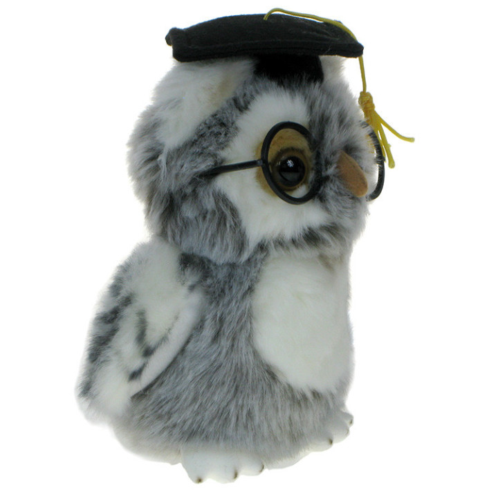 Maskotka Sowa "mądra głowa" 19cm Eko-Friendly