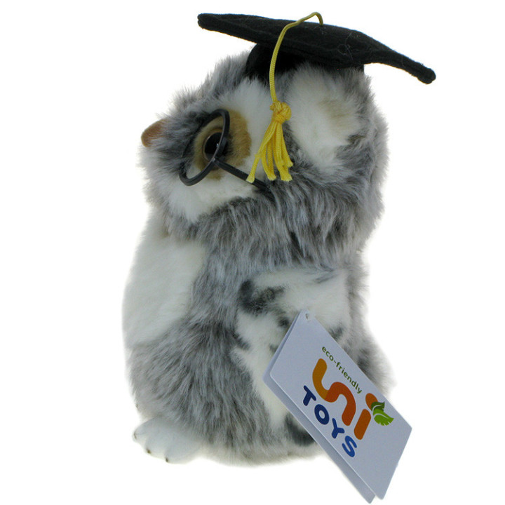 Maskotka Sowa "mądra głowa" 19cm Eko-Friendly