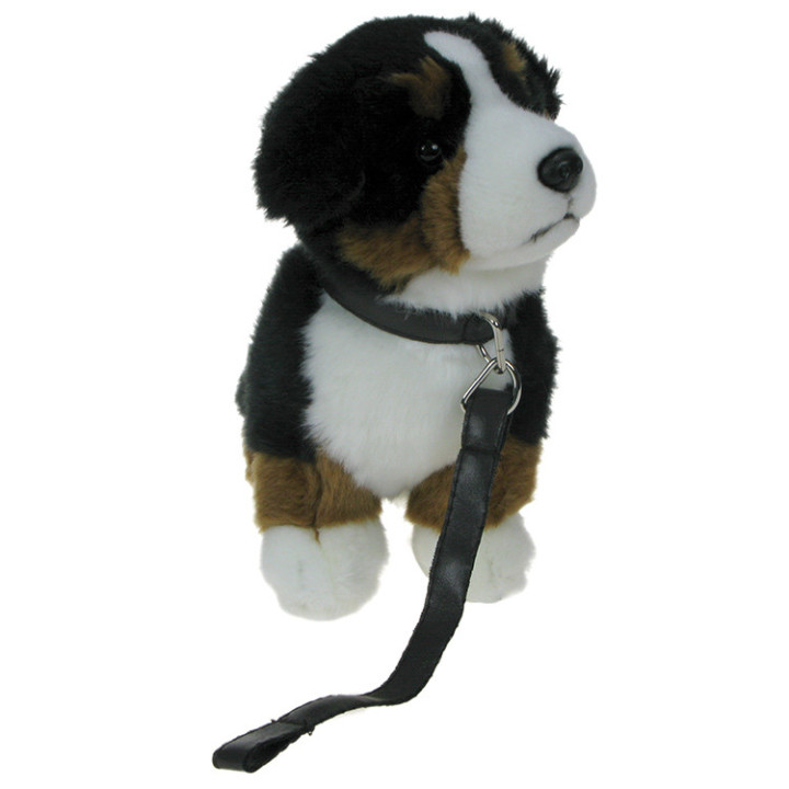 Maskotka Piesek berneński pasterski na smyczy 23cm 89346