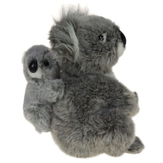 Pluszowe ZOO: Maskotka Miś Koala: Mama z młodym misiem 25cm eko-friendly
