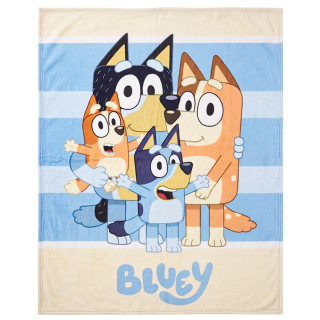 Koc polarowy Bluey: Rodzina Bluey 100cm x 140cm (371953)