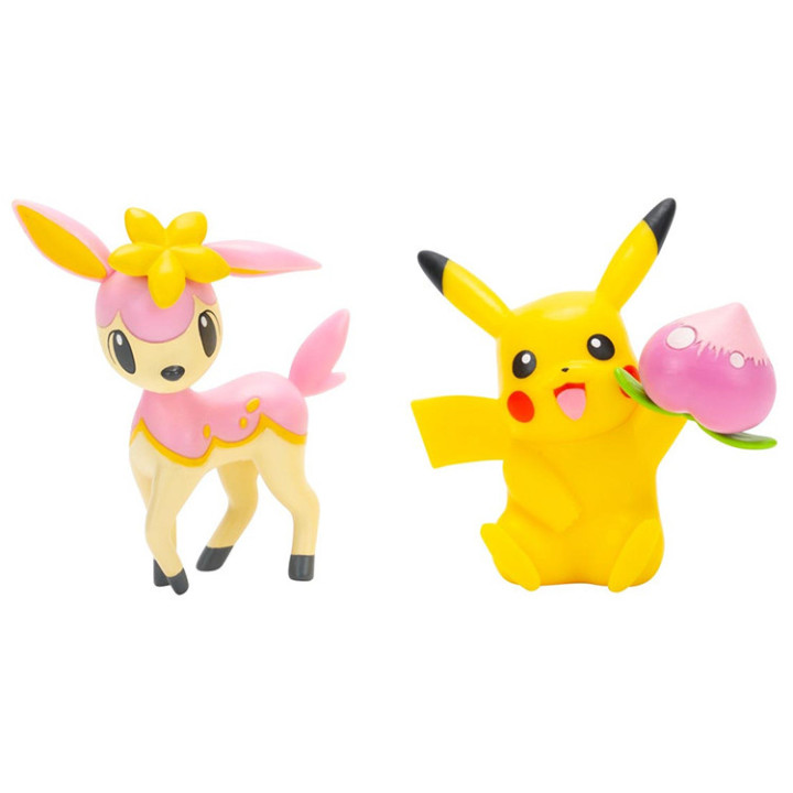 Pokemon - komplet 2 figurek - seria Spring Form: Pikachu i Deerling
