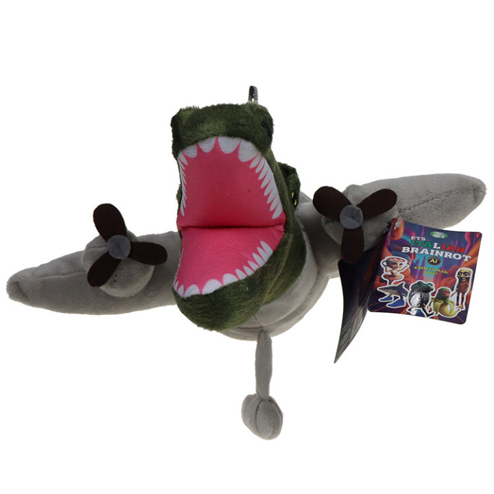 Italian Brainrot - maskotka Bombardiro Crocodilo 30cm