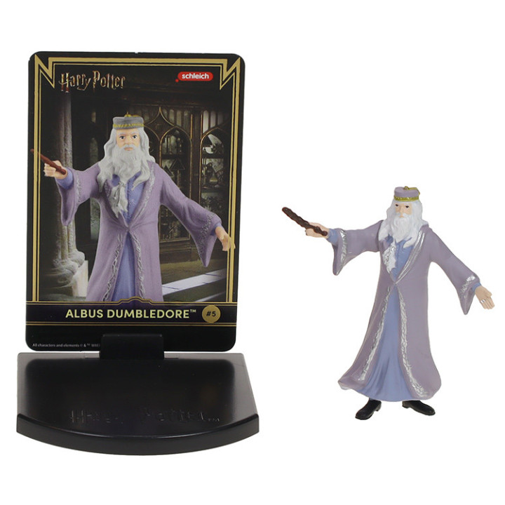 Harry Potter: Figurka kolekcjonerska Schleich seria 1: figurka Albus Dumbledore i karta