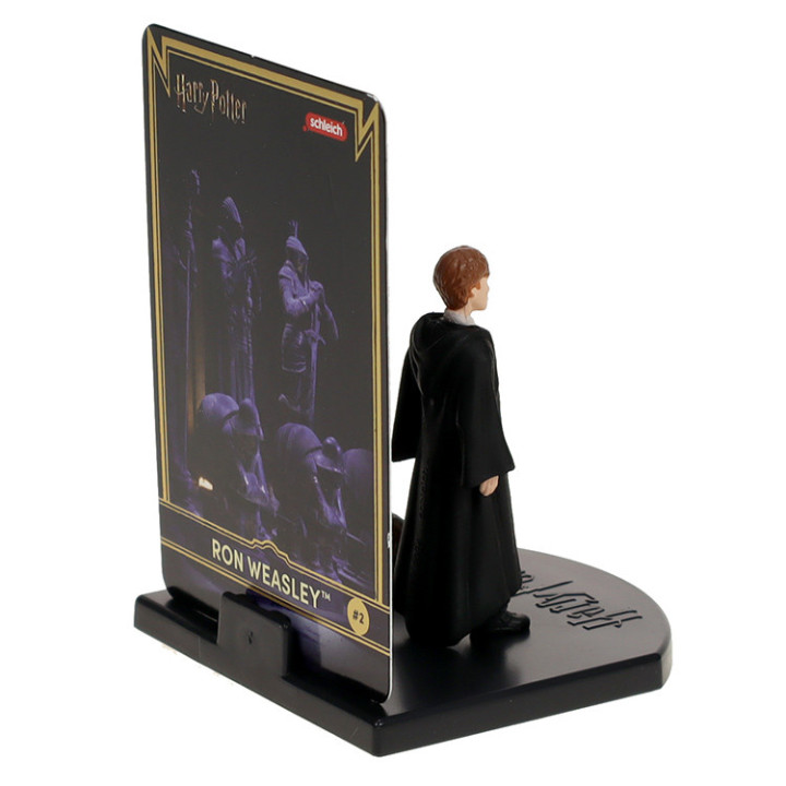 Harry Potter: Figurka kolekcjonerska Schleich seria 1: figurka Ron Weasley ze szczurem i karta