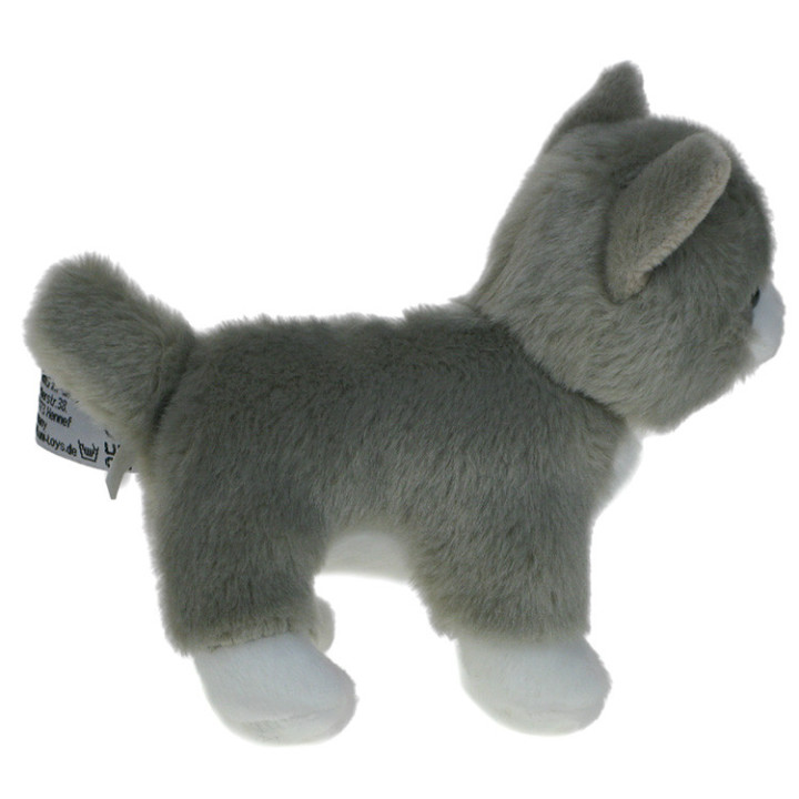 Maskotka Kotek mini stojący szary 13/17cm eco-friendly
