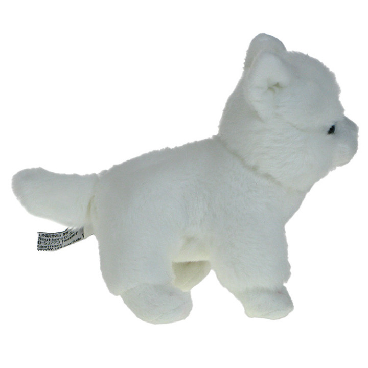 Maskotka Kotek mini stojący biały 13/17cm eco-friendly