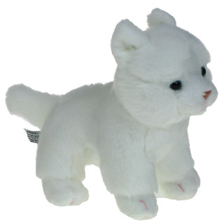 Maskotka Kotek mini stojący biały 13/17cm eco-friendly