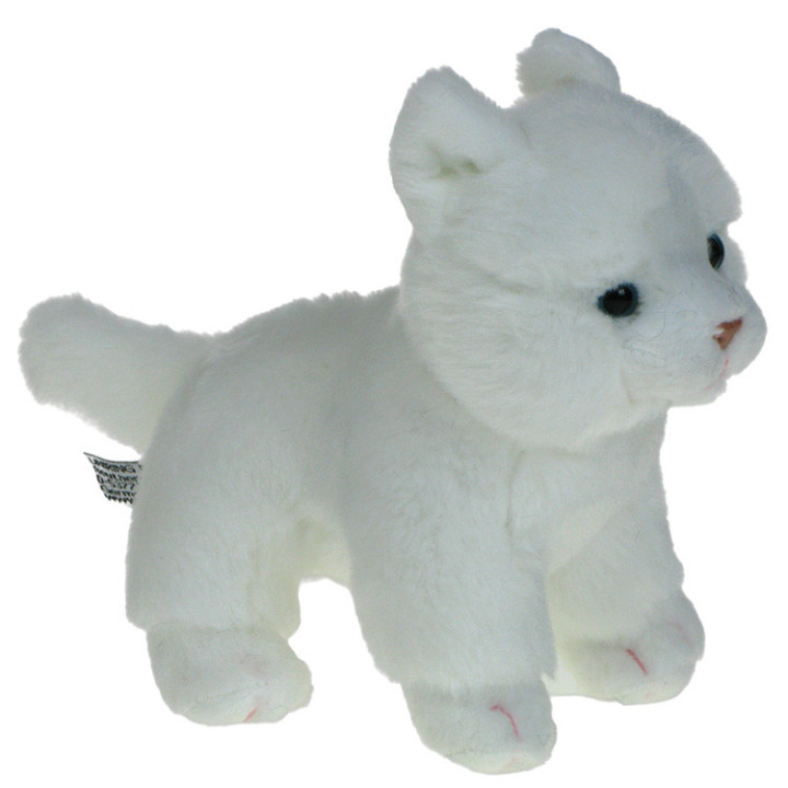 Maskotka Kotek mini stojący biały 13/17cm eco-friendly