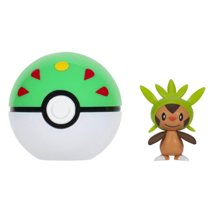 Pokemon - figurka+kula - Clip'n'go - 70983 Chespin + Friend Ball