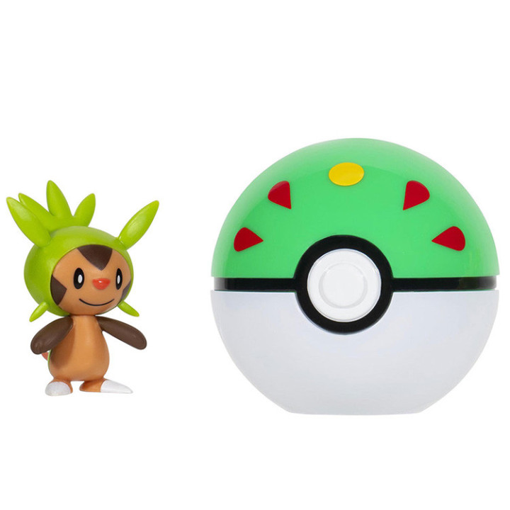 Pokemon - figurka+kula - Clip'n'go - 70983 Chespin + Friend Ball