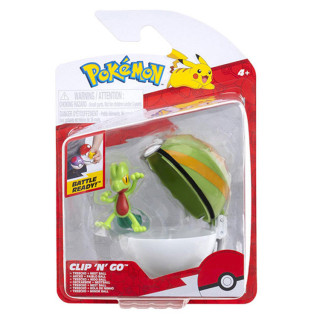 Pokemon - figurka+kula - Clip'n'go - Treecko + Nest Ball