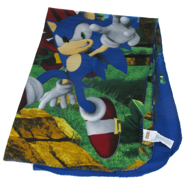 Koc polarowy Sonic the Hedgehog: 100cm x 150cm Sonic, Tails i Knuckles