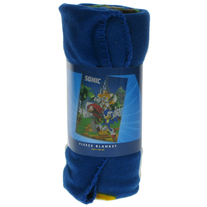 Koc polarowy Sonic the Hedgehog: 100cm x 150cm Sonic, Tails i Knuckles