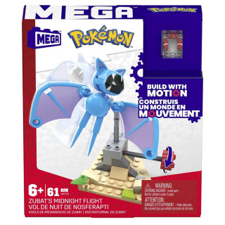 Mega Construx - Klocki Pokemon: Zubat i nocny lot