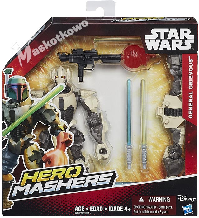 Star Wars Hero Mashers Figurka Z Bronią Generał Grievous